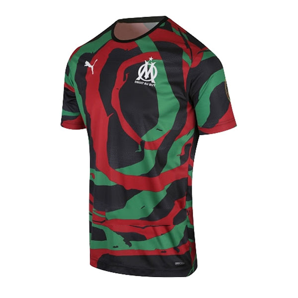 Tailandia Camiseta Marsella OM Africa 2021-22 Negro Verde Rojo